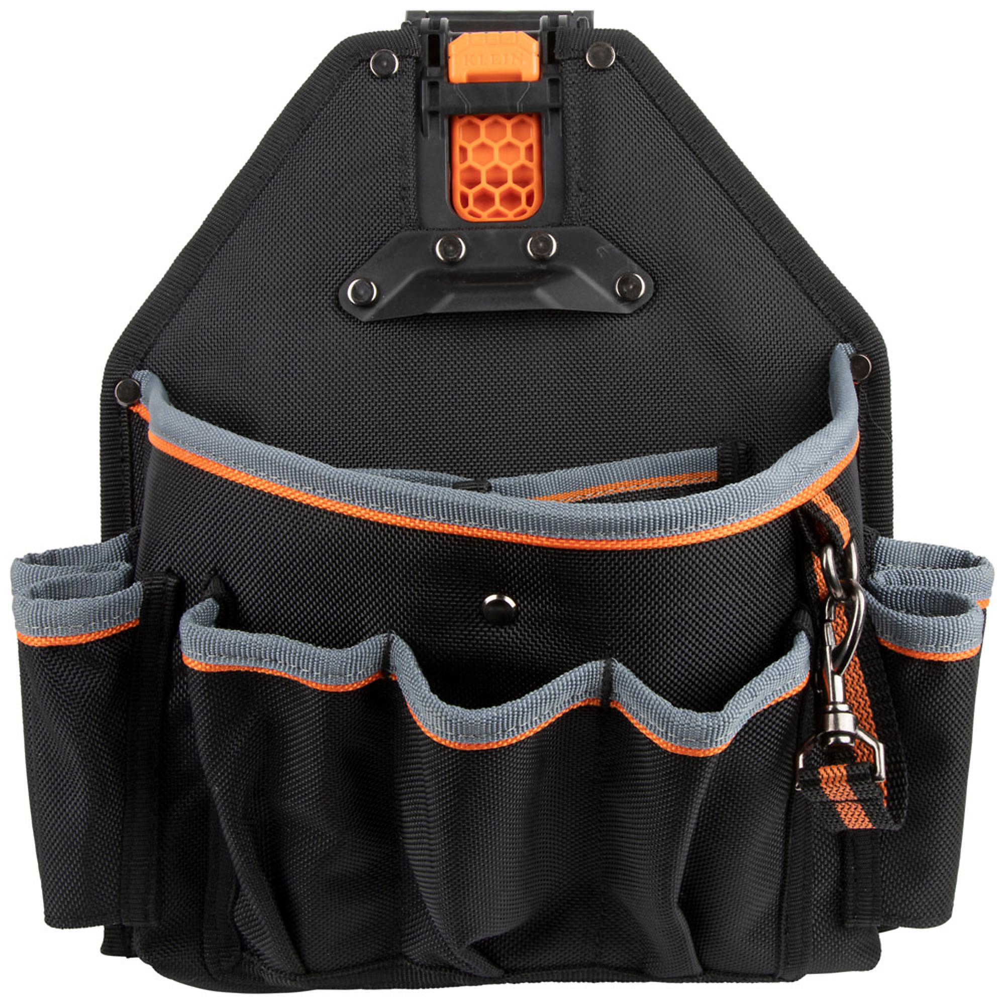 Klein Tools, MODbox 18 Pocket Tool Pouch, Color Black, Pockets (qty.) 18 Material Nylon, Model# 55834MB